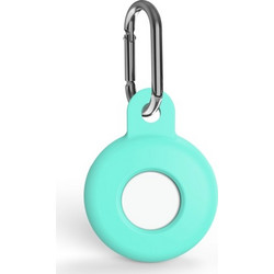 Θήκη σιλικόνης για AirTag Shockproof με γάντζο ασφαλείας Mint Green