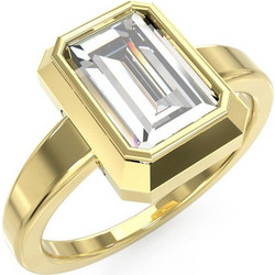 Γυναικείο δαχτυλίδι μονόπετρο από ατσάλι GUESS STEEL 4G LIGHT JUBR05251JWYG-No.54