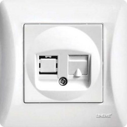 ΠΡΙΖΑ TF RJ11 ΛΕΥΚΟ Hseries LINEME - Lineme