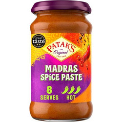 Πάστα Μπαχαρικών Καυτερή Χωρίς Γλουτένη Pataks Madras Spice Paste Hot 283g
