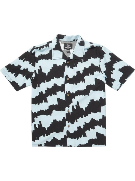 VOLCOM BOYS COSMIC LOVE SHIRT ICE BLUE