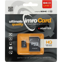 Imro microSDXC 64GB Class 10 UHS-I + Adapter
