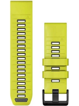 QuickFit 22 Silicone Band Amp Yellow with Graphite, Garmin