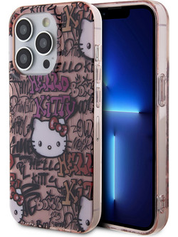 Hello Kitty IML Tags Graffiti - θήκη για Apple iPhone 15 Pro Max - Ροζ