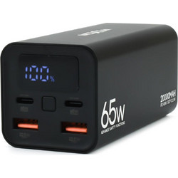Moxom Mini MX-PB72 Power Bank 20000mAh 65W με 2 Θύρες USB-A & 2 Θύρες USB-C Power Delivery Black