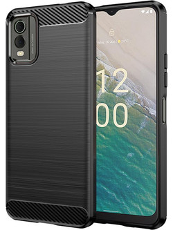 Techsuit - Carbon Silicone - Nokia C32 - Black