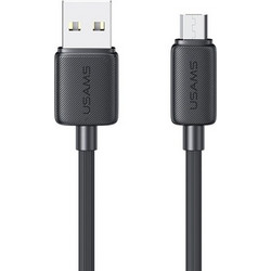USAMS καλώδιο micro USB σε USB US-SJ690, 10W, 480Mbps, 1m, μαύρο