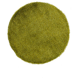 Royal Carpet Χαλί Στρογγυλό Shaggy Γούνινο 160cm A64G Green