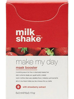 Milk Shake Make My Day Mask Ενυδατικός Ορός από Φράουλα για Λεπτά Μαλλιά 6x3ml