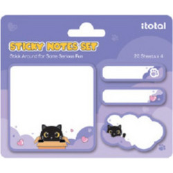 Χαρτάκια i-Total Sticky Memo Set Black Cat XL3108