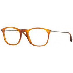 Persol PO3124V 96 Ανδρικός Σκελετός Γυαλιών Οράσεως Κοκάλινος Μεταλλικός Ασημί Πορτοκαλί