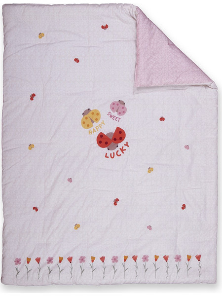 Κουβερλί Κούνιας 110x140 Nef Nef Lady Bug Ecru