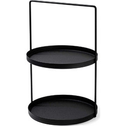 Διακοσμητική Εταζέρα Tilos 247HFM1118 Φ21x33cm Black Aberto Design Μέταλλο