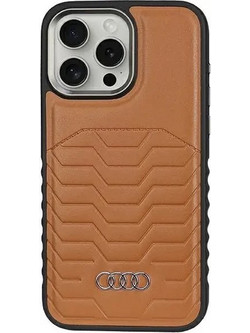 Audi Synthetic Leather case with MagSafe for iPhone 14 Pro Max - brown - (AUDI000122-0)