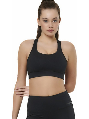 Body Action Αθλητικό Μπουστάκι με Μέτρια Στήριξη Μαύρο 041522