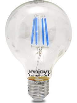 EL828006 | EL828006 | DreamLED Fillament Coloured G80|4W E27|ΜΠΛΕ|enjoysimplicity(TM)