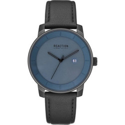 Kenneth Cole Reaction Ανδρικό Ρολόι με Μαύρο Δερμάτινο Λουράκι RK50081005