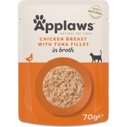 Applaws Adult with Chicken Breast & Tuna in Broth 70gr