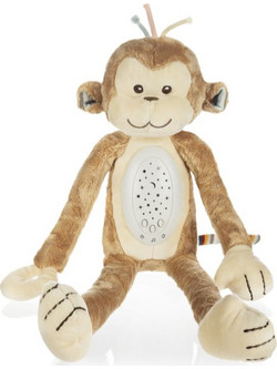Zopa Plush Sleepy Toy with Projector and Melodies Monkey βιντεοπροβολέας με μελωδία 0 m+ 1 τμχ