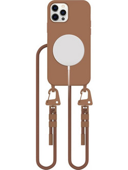Tech-Protect MagNecklace MagSafe Case for iPhone 12 / 12 Pro - Brown