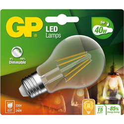 GP - LED Lamp Classic Filament, E27, DIM, 5W (40W) 470lm