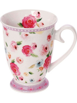 Κούπα Primavera 28.096.25 330ml Purple-Multi Cryspo Trio Πορσελάνη