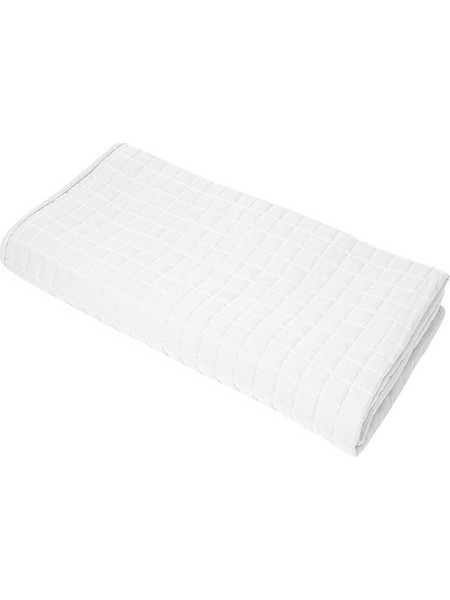 Κουβερλί μικροφίμπρας 100gsm 270x230cm γέμιση polyester 100gsm καπιτονέ 2 5x2 5cm λευκό Fragente - Σετ 3 c497515