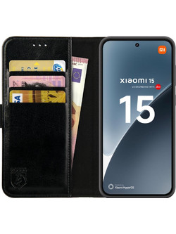 Θήκη Xiaomi 15 Rosso Element PU Πορτοφόλι - Black (8719246468476)