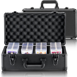 VEVOR 108 PSA Graded Card Storage Box 4 Slots Θήκη για αθλητικές κάρτες Κλειδαριά με κλειδί
