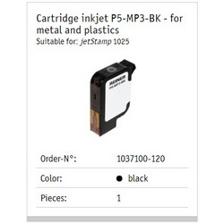 Μελάνι Reiner P5-MP3-BK Μαύρο για Jet Stamp Graphic 1025