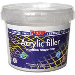 PGP ACRYLIC FILLER 1KG ΛΕΥΚΟΣ ΑΚΡΥΛΙΚΟΣ ΣΤΟΚΟΣ ΓΙΑ ΤΟΙΧΟΥΣ ΚΑΙ ΞΥΛΑ ΕΤΟΙΜΟΣ ΓΙΑ ΧΡΗΣΗ - PGP