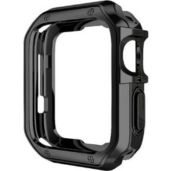 Hurtel Soft Strong Πλαστική Θήκη για Apple Watch 1 / 2 / 3 42mm Μαύρη