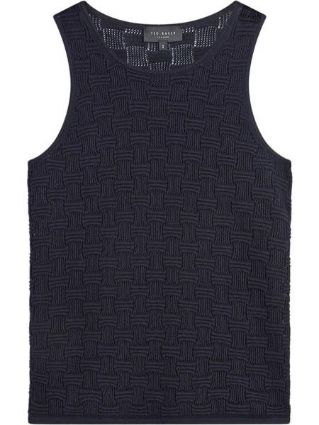 Top Yuna Touch Of Silk Knitted Sleeveless 281467 navy