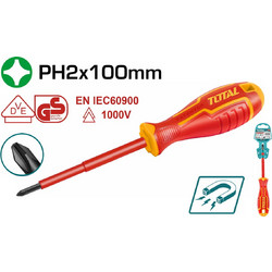 TOTAL ΚΑΤΣΑΒΙΔΙ ΜΑΓΝ. ΣΤΑΥΡΟΥ 1000V PH2 X 100 (THTISPH2100)