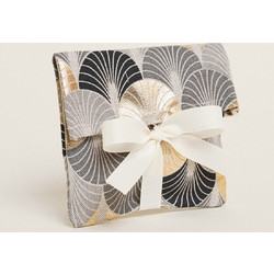 Beauty Home ΠΟΥΓΚΙ ΜΕ ΚΟΡΔΕΛΑ 12 x 17 cm ΧΡΥΣΟ ART DECO