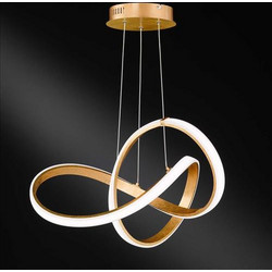 Wofi Indigo LED Κρεμαστό Φωτιστικό 44W 4400lm 3000K Χρυσό - 6134.01.15.7000