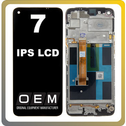 Realme 7 (RMX2155) IPS LCD Οθόνη + Touch Screen Digitizer + Frame Bezel Black