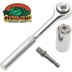 Gator Grip All in One 7-19mm Καστάνια με Καρυδάκια 14" + 34" 2τμχ