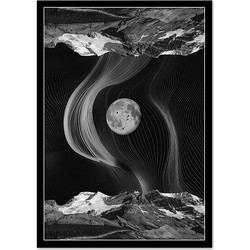 Αφίσα Mountains - Typographic , 29X42 (A3)