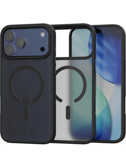 Θήκη iPhone 17 Pro Max Spacecase Fusion Mag Ημιδιάφανη Σκληρή με MagSafe - Black (5905719138127)
