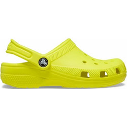 Crocs Classic Clog Παιδικά Παπούτσια Θαλάσσης Lime 206990-76M