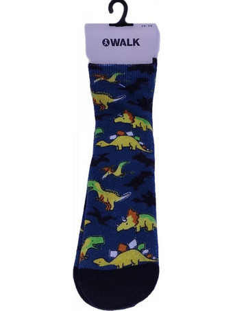 Παιδικές Κάλτσες Walk Dinosaur - Μπλε Ανοιχτό