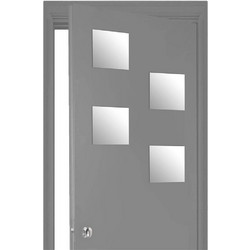 5FIVE Simply smart Σετ 4 Αυτοκόλλητων Καθρεπτών 20x20cm 121120A