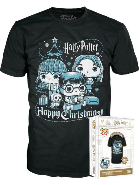 Funko Boxed Tee: Harry Potter Holiday - Ron, Hermione, Harry - Limited Edition - FPHT669818