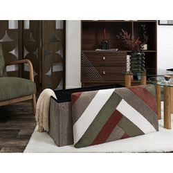 Ταμπουρέ Scott Home Deco Factory με αποθηκευτικό χώρο και διαστάσεις 76x38x38cm HD0551
