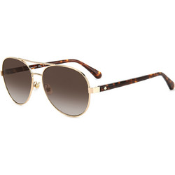 Kate Spade Averie/S J5G/HA Γυναικεία Γυαλιά Ηλίου Aviator Κοκάλινα Μεταλλικά Χρυσά με Καφέ Degradee Φακό