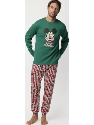 Ανδρικές Πιτζάμες Disney Happy Christmas - Πράσινο