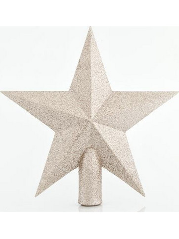 ΚΟΡΥΦΗ ΔΕΝΤΡΟΥ ΑΣΤΕΡΙ, ΣΑΜΠΑΝΙ GLITTER, ΠΛΑΣΤΙΚΗ, 20cm