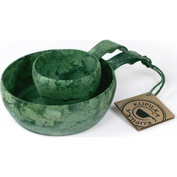 Kupilka Set - Μπωλ 550ml & Κούπα 210ml για Outdoor Χρήση, Χρώμα: Πράσινο (Conifer)