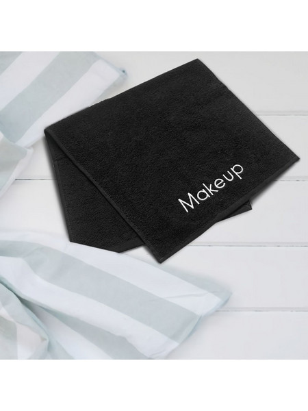 Πετσέτα Make Up 30x30 Black "San Lorentzo"